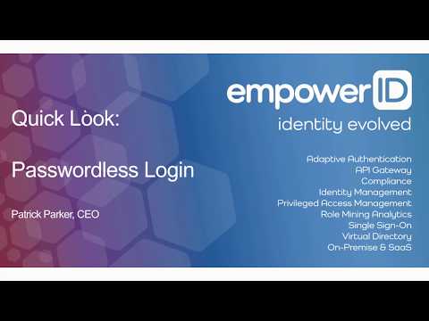 Quick Look: Passwordless Login