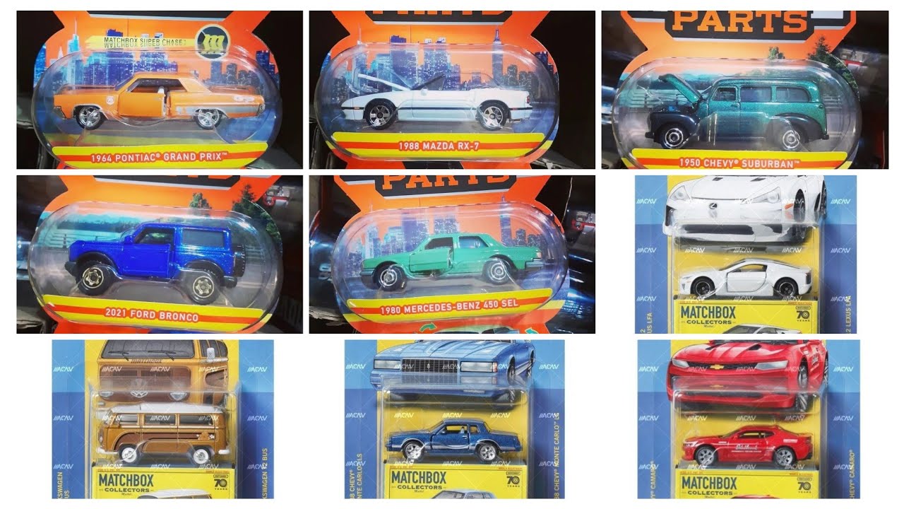 New 2023 Matchbox Moving Parts Mix with Super Chase, New 2023 Matchbox