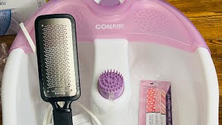 #CONAIR FOOT 🦶 SPA #amazonfinds /Pedicure Massaging Spa Unboxing & Review