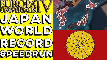 EU4 How To Form Japan In 2 Years - EU4 World Record Speedrun