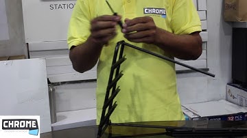 Chrome Stationery 4-tier document tray