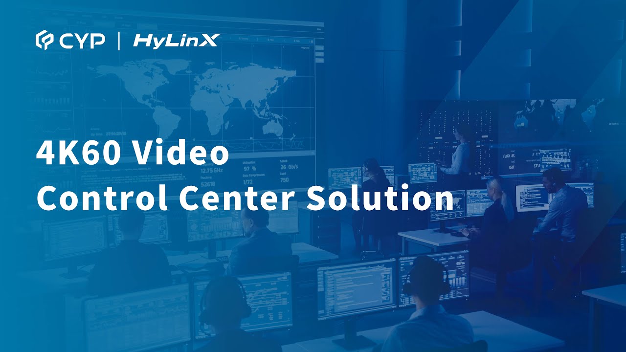 AVIP-A4601E/D-B1C & CDPS-CS11 - 4K60 Video Control Center Solution