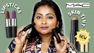 New MAC Studio Radiance Skin Tint Stick Review + Wear Test | New MAC Lipsticks | Brown Skin Shades