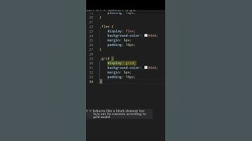 💻 CSS 16c 💻 flex and grid display values 💻 #css #css3 #csscourse #html #html5 #omg