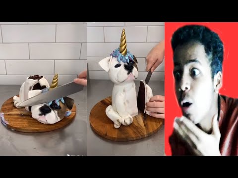የሚያስደንቅ የኬክ አቆራረጥ insane cake cutting