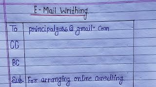 Email extra class, principal par email, e-mail kiase karte hai, how to write email, e-mail, writing