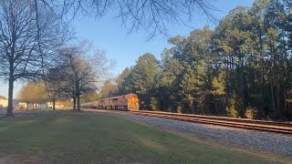 KCS 4810 leading CSX B650 pass McDowell Siding with a Standard K5HA 3-22-25