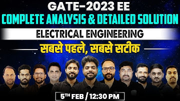 GATE 2023 EE Complete Analysis and Detailed Solutions