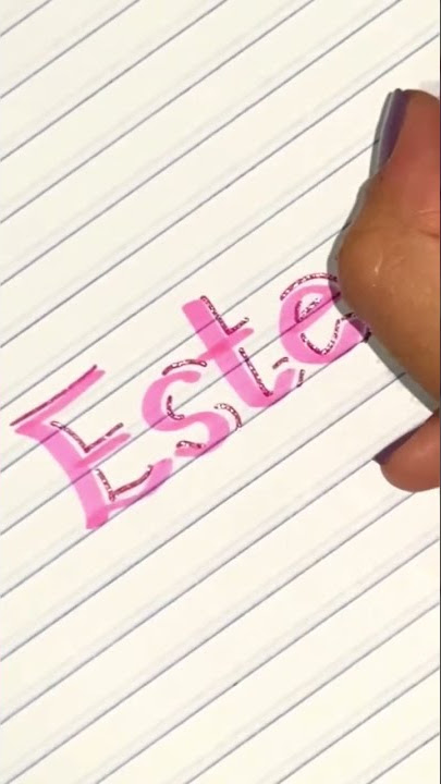 Ester… Comente seu nome ✍🏼 #shorts #lettering #calligraphy