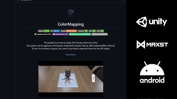 [Unity-AR-ColorMapping] Create Android App Project with MaxstAR Demo