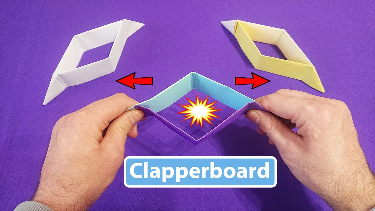 DIY flapper belt Origami clapperboard - YouTube