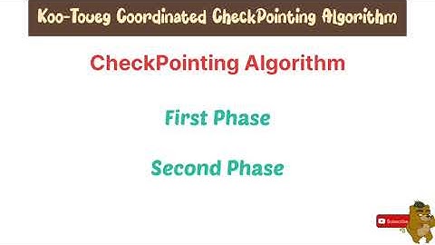 Koo-Toueg Coordinated CheckPointing Algorithm | Distributed Systems or Computing