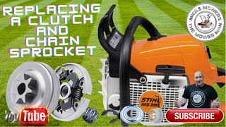 HOW TO EASILY REMOVE THE CLUTCH OR SPROCKET ON ANY CHAINSAW. STIHL ECHO HUSQVARNA