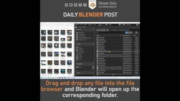 Quickly open a folder with Blender