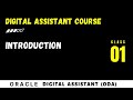 ODA 01: Introduction to Oracle Digital Assistant | ODA Tutorial for Beginners | New ODA course