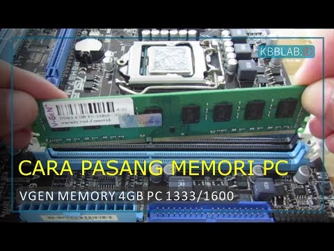Cara Pasang RAM/Memori PC/laptop | Tutorial Memasang RAM Komputer Dengan Benar