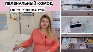 УГОЛОК ДЛЯ ПЕЛЕНАНИЯ МАЛЫША // НАШ КОМОД // ОРГАНИЗАЦИЯ ХРАНЕНИЯ ДЕТСКИХ ВЕЩЕЙ