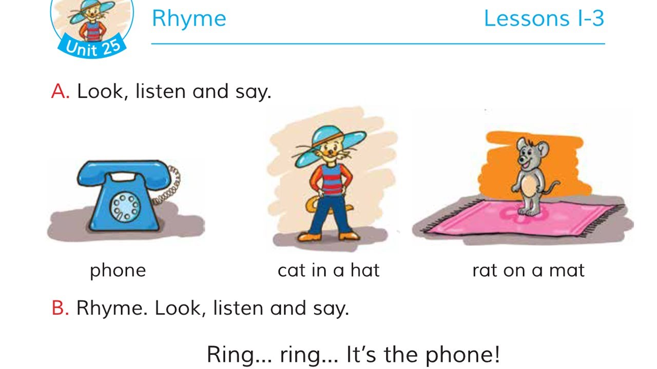 Class 1 English | Unit 25 | Rhyme - YouTube
