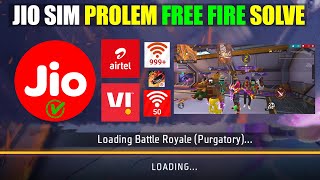 Jio Sim Problem Free Fire | 99 Loading Stuck Problem Free Fire | Jio Network Problem Free Fire