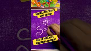 ✨Sam❤️ Sand Art | ASMR Satisfying Name Writing #sandart #shorts #name