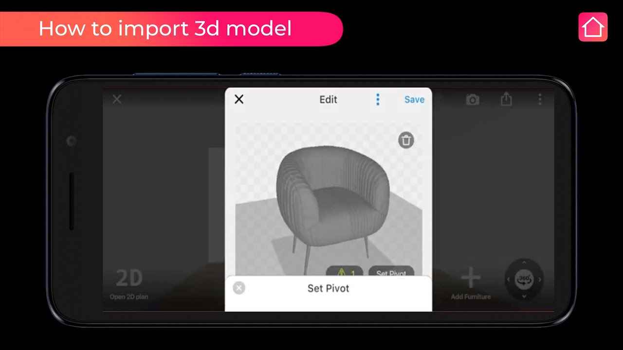 How do I open 3D model on my phone?