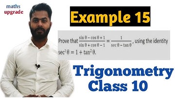 Trigonometry example 15 class 10 ncert chapter 8