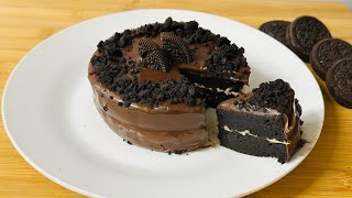MINI BOX CAKE | 3-Ingredient Oreo Cake!Easy chocolate cake no eggs,no flour & no cream