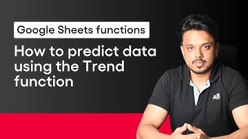 How to Predict Data using the "Trend" function | Google Sheets Micro Learning with AlmaBetter