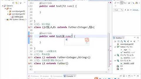117 自定义泛型 深入1 子类 属性类型 重写方法类型 泛型擦除 java300集最全视频教程 尚学堂 裴新