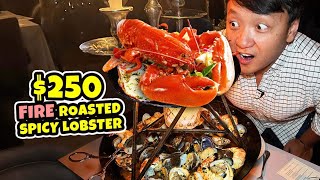 FIRE ROASTED Spicy LOBSTER SEAFOOD TOWER 🦞 Best STEAKHOUSE in Chicago