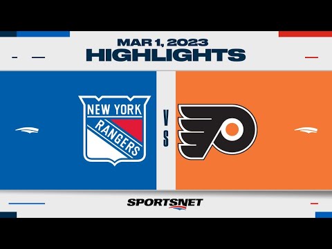 NHL Highlights | Rangers vs. Flyers - March 1, 2023