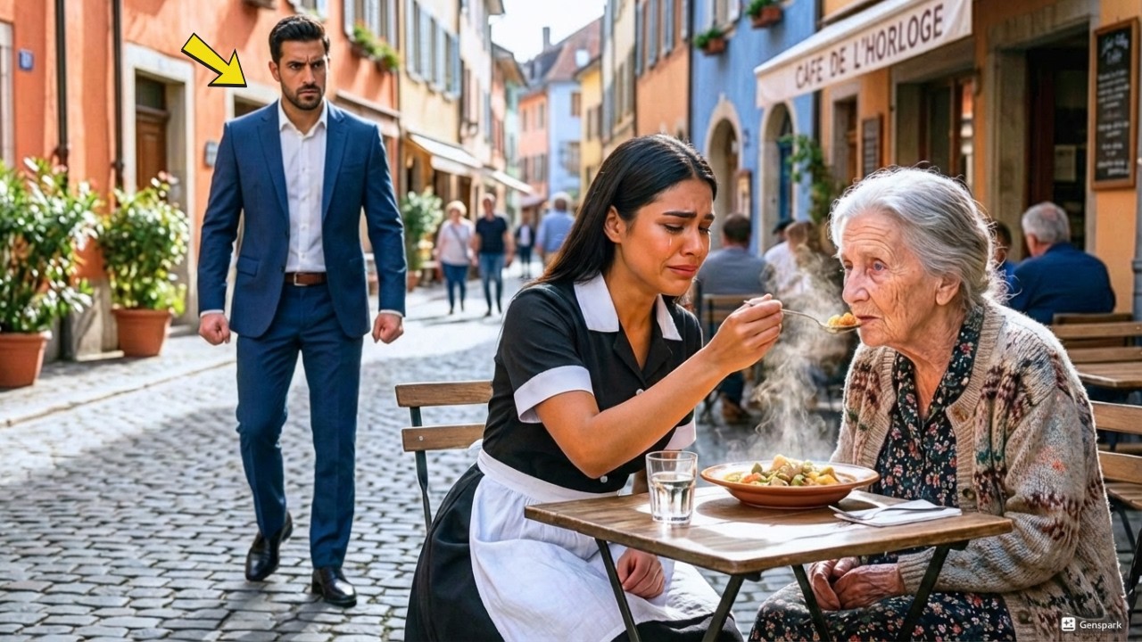 Bilionário vê garçonete humilde alimentar sua mãe com Parkinson… e algo inacreditável acontece.