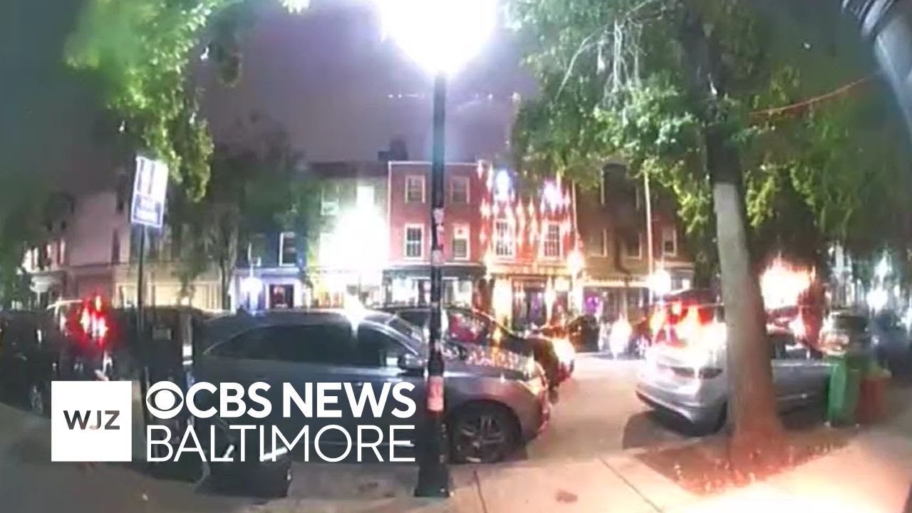 Video shows chaos as gunfire is heard in Baltimore's Federal Hill