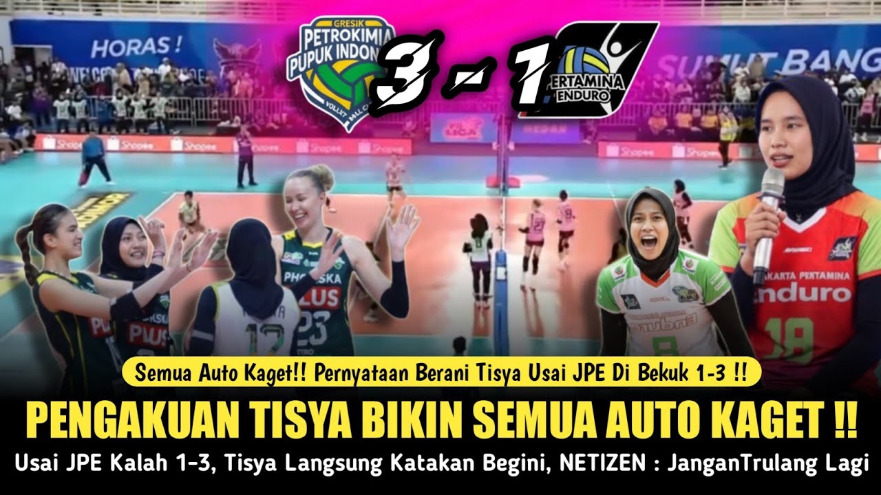 🔴SEMUA AUTO TERKEJUT! Umpan Jadi Sorotan, Tisya Amalya Putri Mengaku Tak Maksimal Saat JPE Kalah 1-3