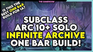 ⚔️CRAZY STRONG ONE BAR SUBCLASS IA BUILD - ESO!
