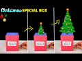 Christmas Special Craft , DIY automatic working Christmas box , how to make make Christmas tree 🎄