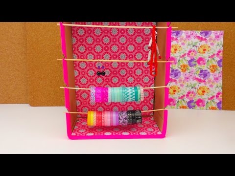 Aufbewahrungsbox für Schmuck / Armbänder und Washi Tape schnell gebastelt How To | deutsch