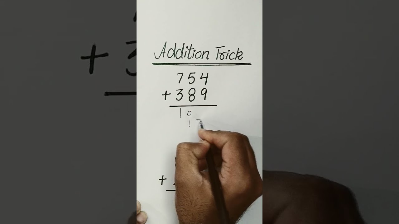 Addition Trick Viral Shorts