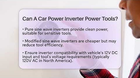Can A Car Power Inverter Power Tools? - Talking Tech Trends