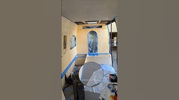 Microcement in a camper? Yes, it is possible💪#shorts #doityourself #diyprojects