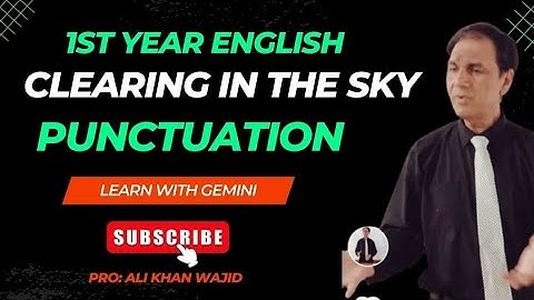 PUNCTUATION (CLEARING IN THE SKY) FIX WORDS WITH, FIXED PUNCTUATION MARKS||LEARN WITH GEMINI