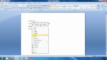 Proofing features in Microsoft Office Word 2007
