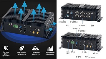 Introducing Industrial Computer: A Fanless and Powerful Mini PC with Multiple Interfaces
