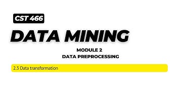 Module 2 -Data transformation