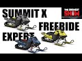 2025 summit x expert and freeride differences with carl kuster and steve martin