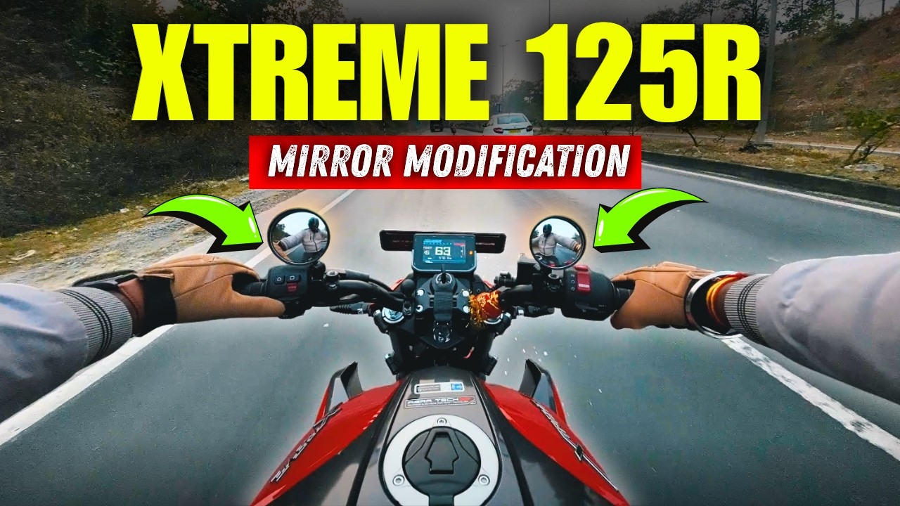 Best Mirror Modification For New Xtreme 125R Dual Channel ABS 😍| Unboxing, Installation & Review🔥