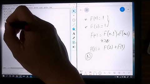 Phép lặp tạo dãy số Fibonacci trên The Geometer