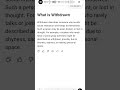 What is Withdrawn?