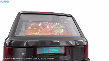 NSE Eye-catching Transparent Car Back Rear Window LED Screen Display