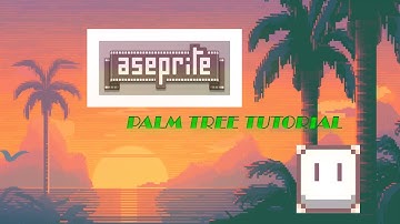 How to Draw Palm Tree in Aseprite 🌴| Pixel Art Tutorial Animation for Beginners in UNDER 3 MINUTES!!